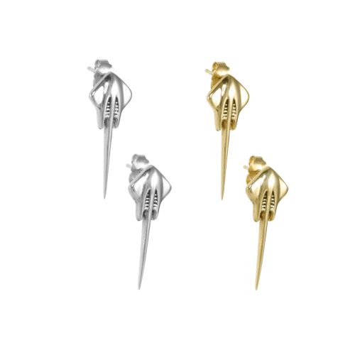 C7 Stingray Post Earrings C7 Stingray Post Earrings