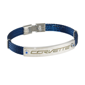 Corvette Blue Cable Bracelet