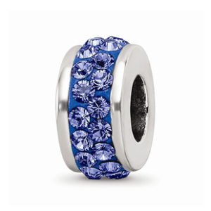 Sapphire blue spacer bead