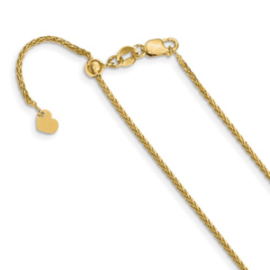 14k Adjustable Wheat Chain