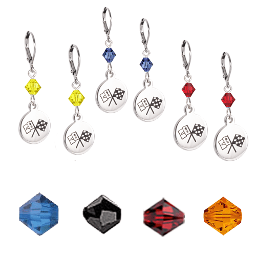 C2 Corvette Crystal Earrings C2 Corvette Crystal Earrings
