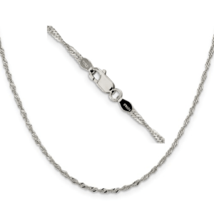 Sterling silver singapore chain