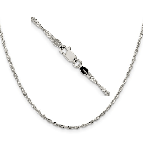 Sterling silver singapore chain