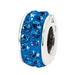 Capri Blue Spacer Bead