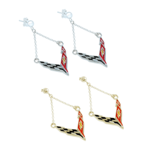 Post C8 Emblem Earrings
