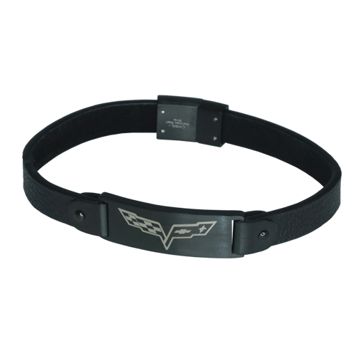 C6 Corvette Leather Bracelet