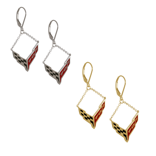 Corvette 70th Anniversary Earrings Corvette 70th Anniversary Earrings