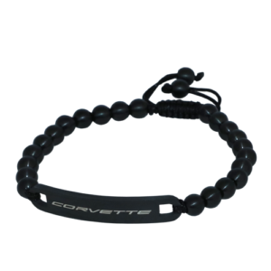 C8 Corvette Black Beaded Bracelet