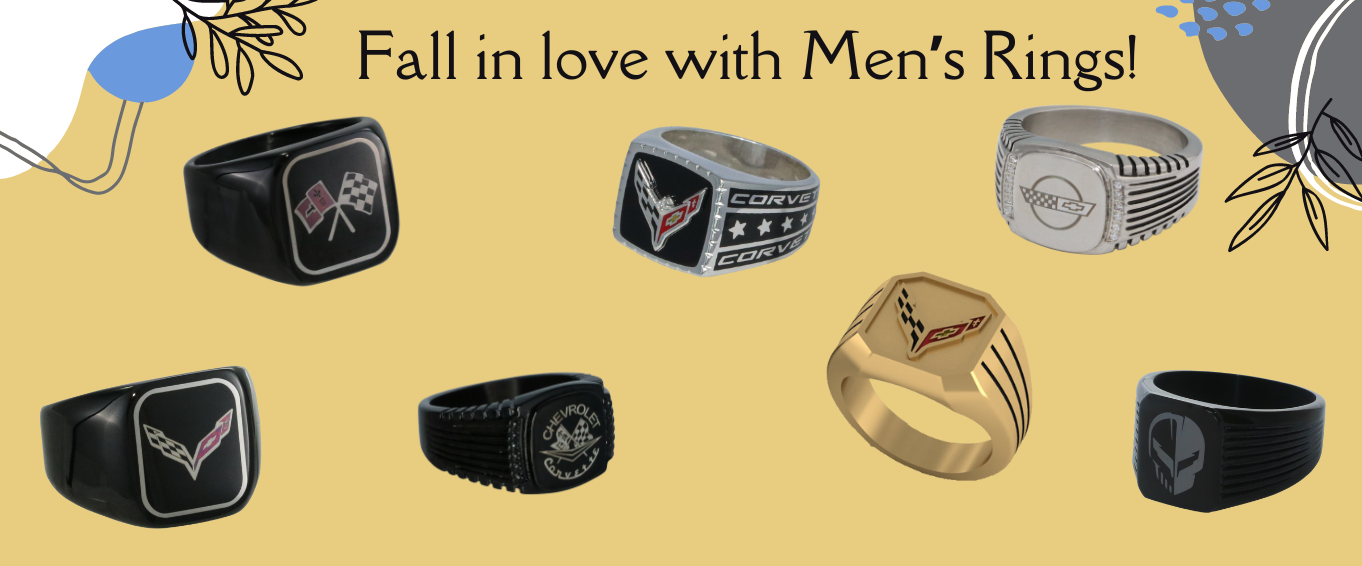 Corvette Mens Rings
