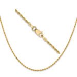 14k diamond cut rope chain